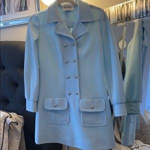 Butte Knit Baby Blue Blazer Dress